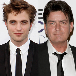 Robert Pattinson, Charlie Sheen Robert Pattinson, Charlie Sheen